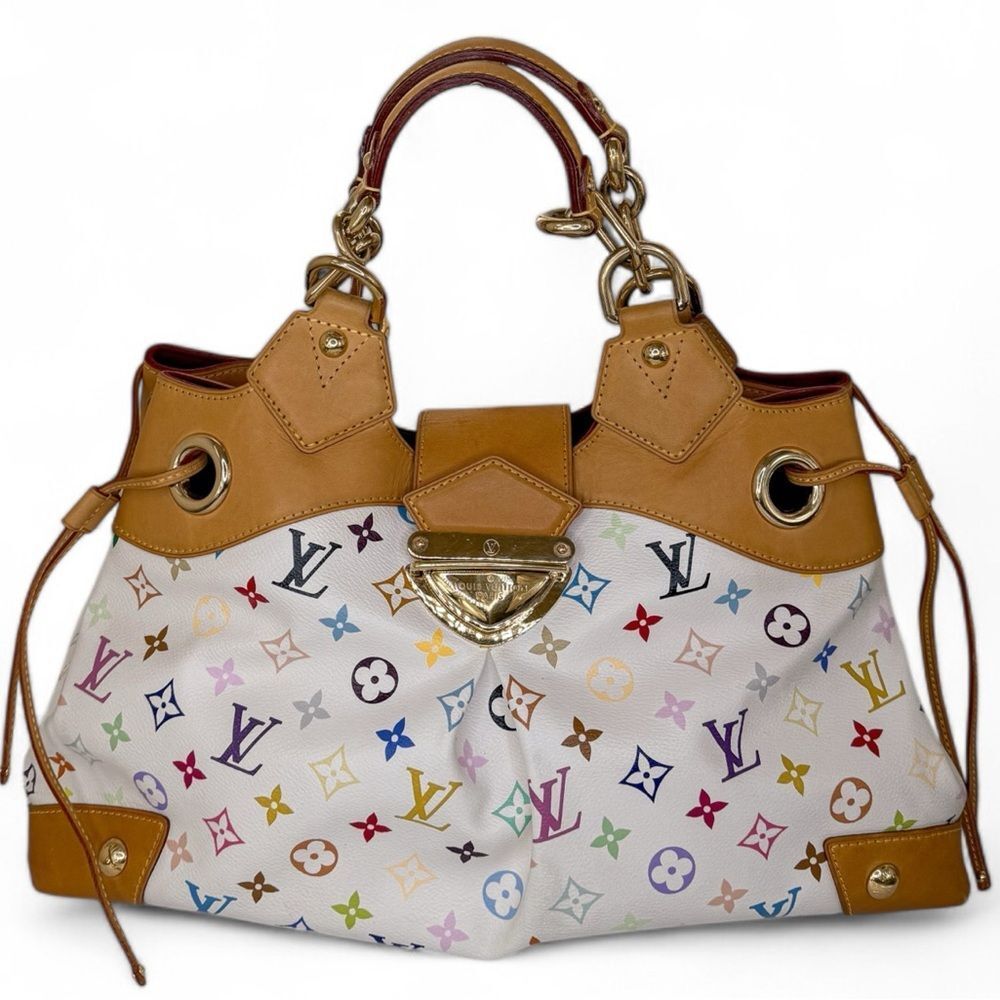LOUIS VUITTON Murakami White Multicolor Ursula Bag